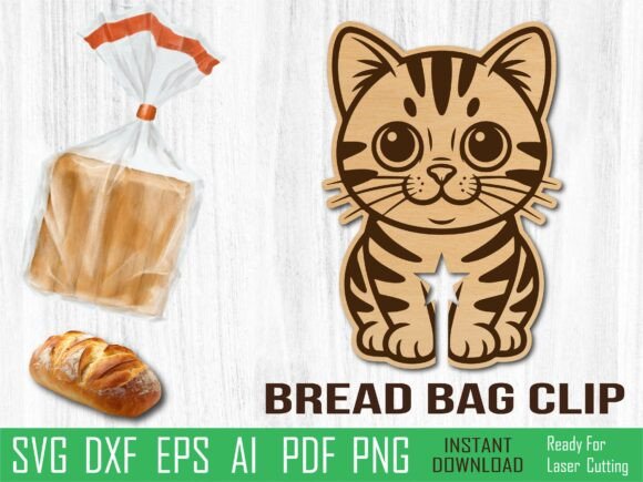 American Shorthair Cat Bread Clip, Laser Review