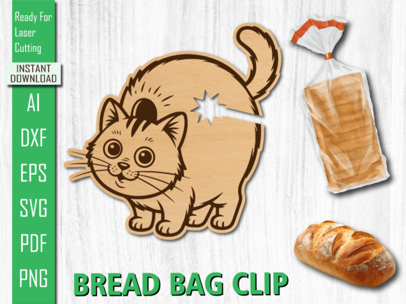 Animal Laser Cut Chubby Cat Bread Clip Review