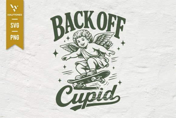 Back off Cupid Funny Valentines SVG PNG Review