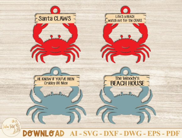 Crab Ornament Laser Cut File SVG Bundle Review