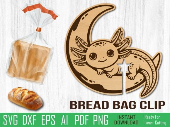 Cute Axolotl Bread Clip: A Designer's Review