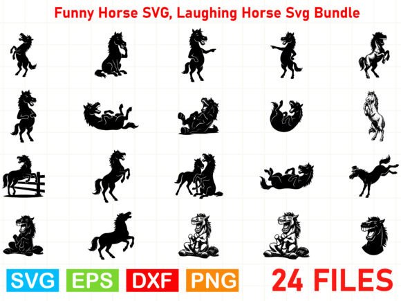 Funny Horse SVG Laughing Horse Svg Bundl Review