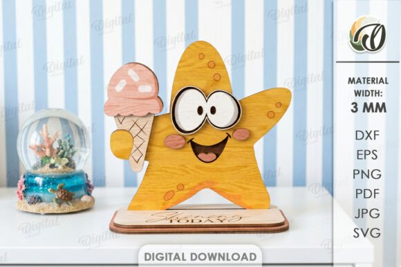 Funny Summer Animal Stand Laser Cut Review
