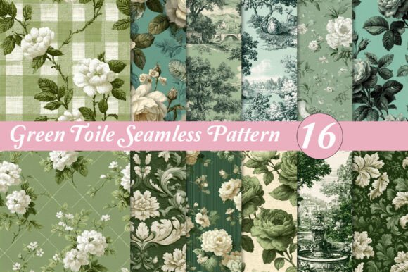 Green Toile Seamless Pattern: A Designer Review