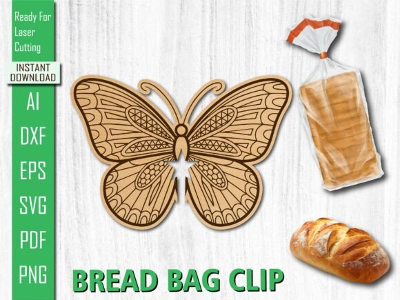 Laser Cut Animal Butterfly Bread Clip Review