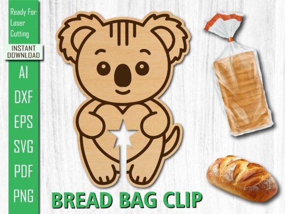 Laser Cut Animal Koala Bread Bag Clip Review