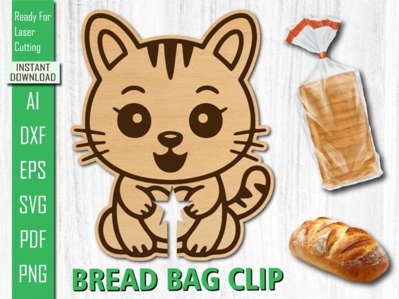 Laser Cut Animal Pet Cat Bread Clip Review
