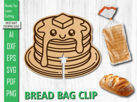 Laser Cut Bakery Pancake Bread Bag Clip Review