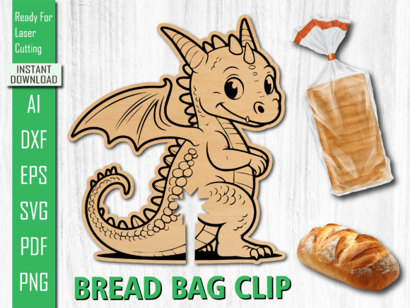 Laser Cut Fantasy Dragon Bread Clip DXF Review