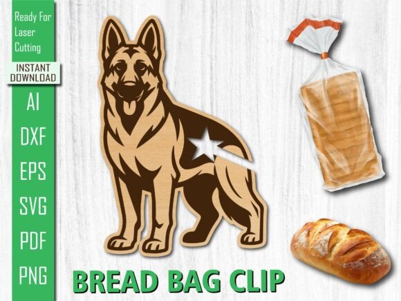 Laser Cut Standing German Shepherd Clip Review