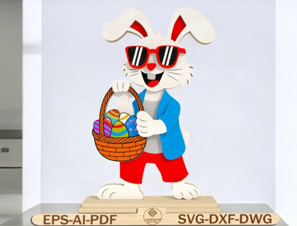 Layered Easter Rabbit Decor Laser Cut Review