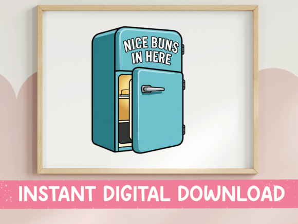 Nice Buns in Here Retro Fridge Design Review