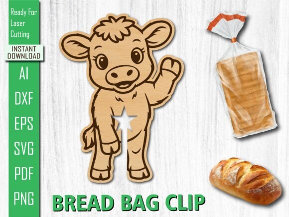 Review: Laser Cut Standing Cow Cow Bread Clip