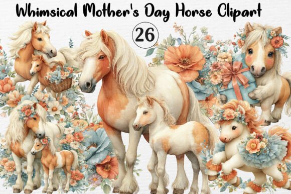 Whimsical Mother's Day Horse Clipart Review